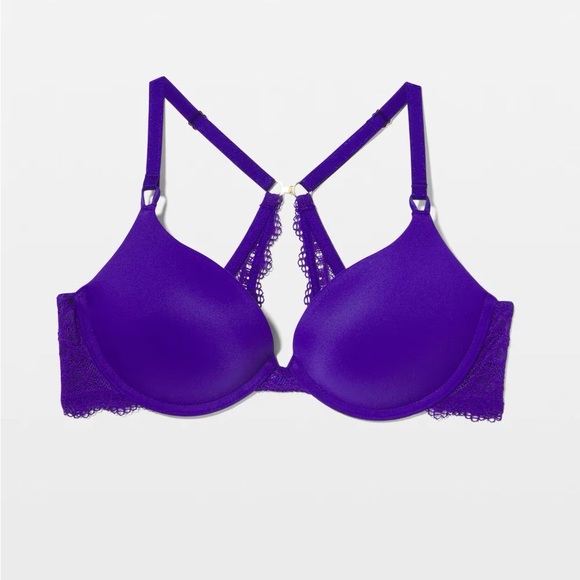 Soma Embraceable Passion flower Lace Trim Bra, NWT, SZ 34 B - Picture 5 of 9